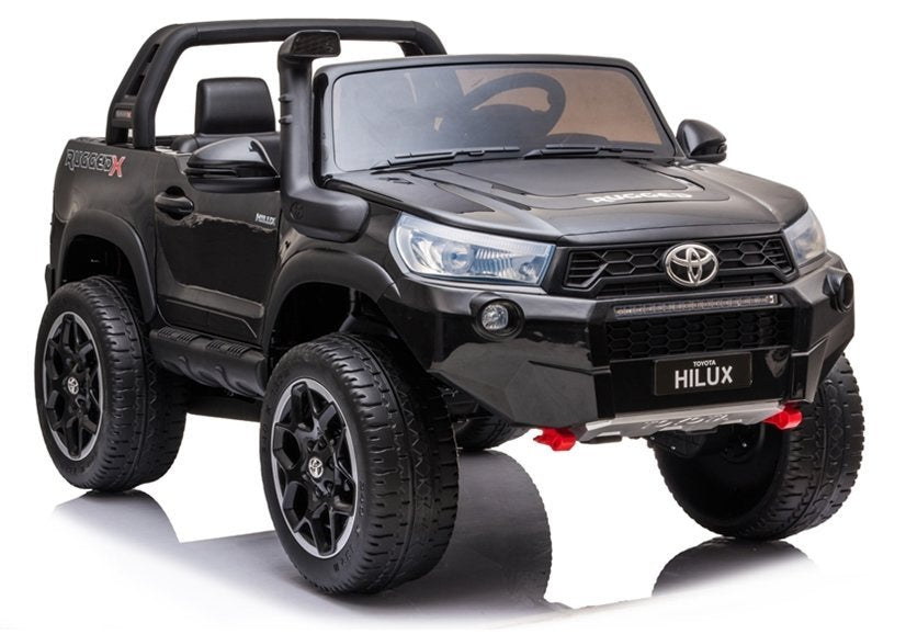 Elektrinis vaikiškas automobilis Toyota Hilux juodas dažytas