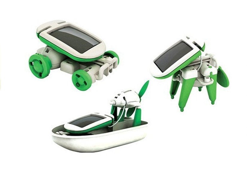 Vaikiškas saulės energijos „pasidaryk pats“ edukacinis rinkinys – 6in1 robotas
