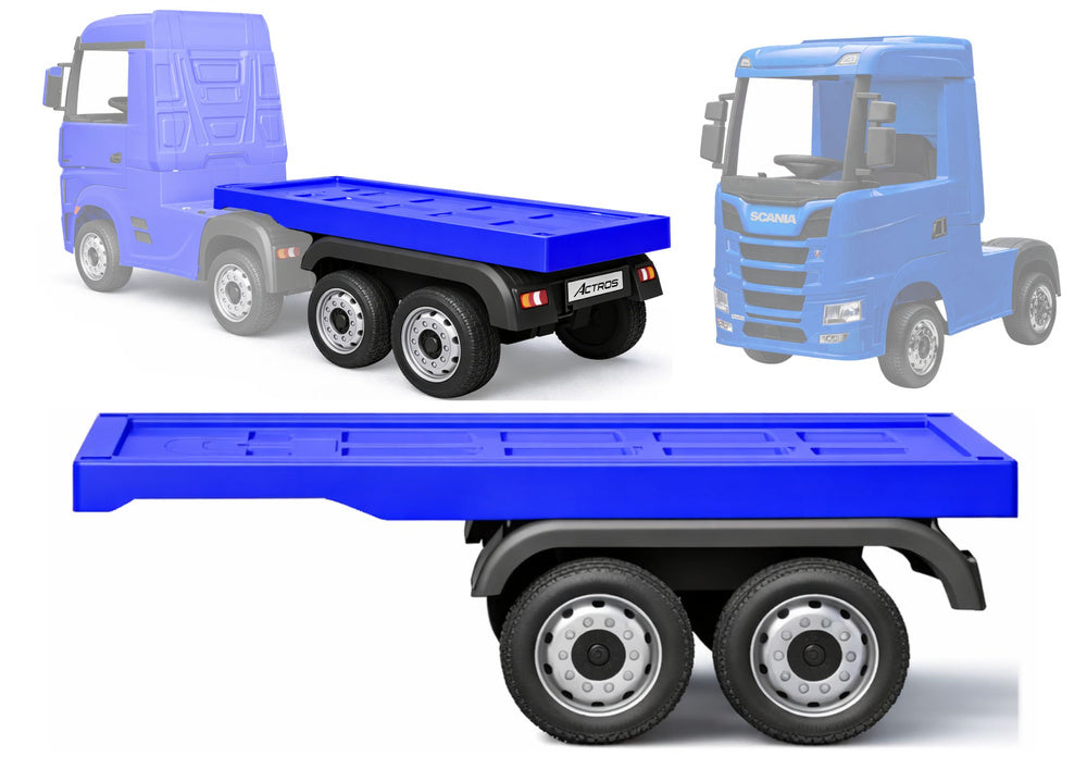 Mercedes Scania Actros HL358 puspriekabė mėlyna
