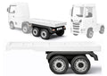 Mercedes Scania Actros HL358 puspriekabė baltos spalvos