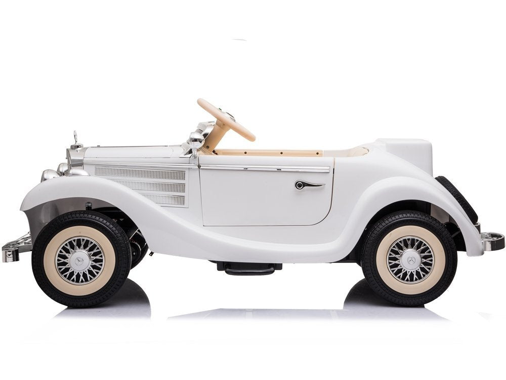 Elektrinis vaikiškas automobilis Mercedes 540K baltas