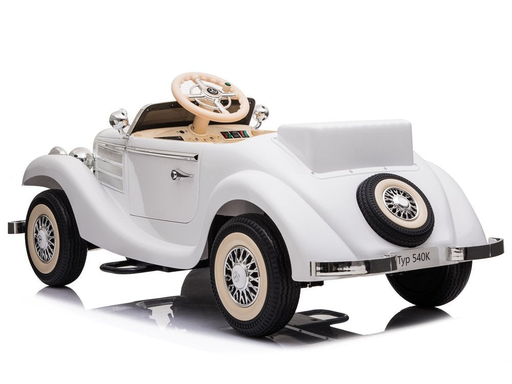 Elektrinis vaikiškas automobilis Mercedes 540K baltas