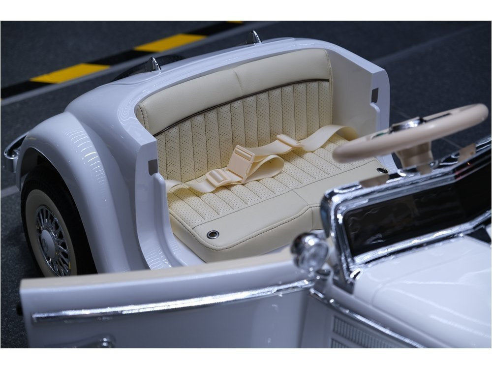 Elektrinis vaikiškas automobilis Mercedes 540K baltas