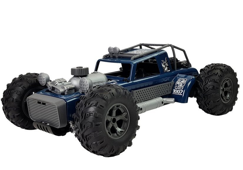 Nuotoliniu būdu valdomas buggy 1:12 2.4G žalias, 20 km/h, su garais