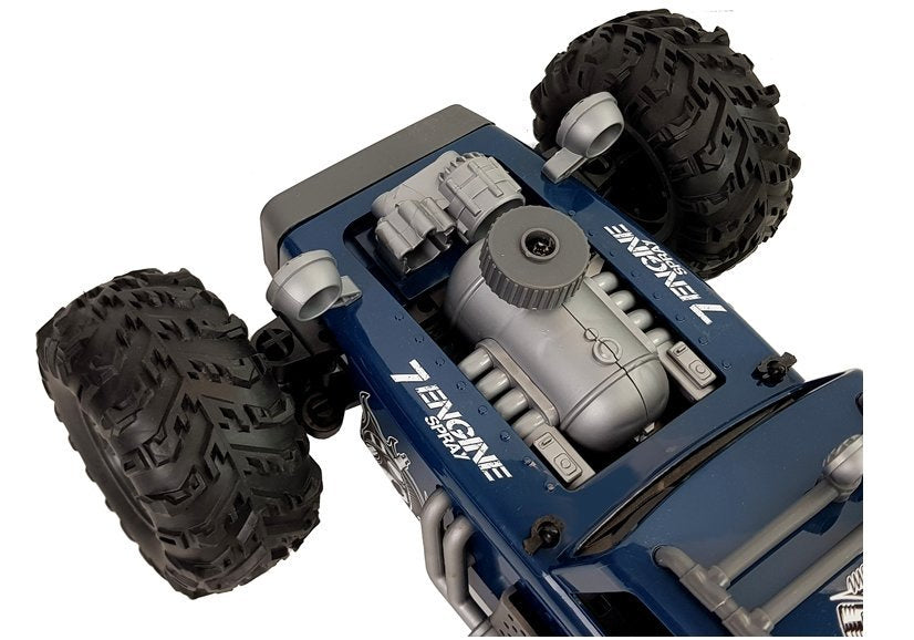 Nuotoliniu būdu valdomas buggy 1:12 2.4G žalias, 20 km/h, su garais