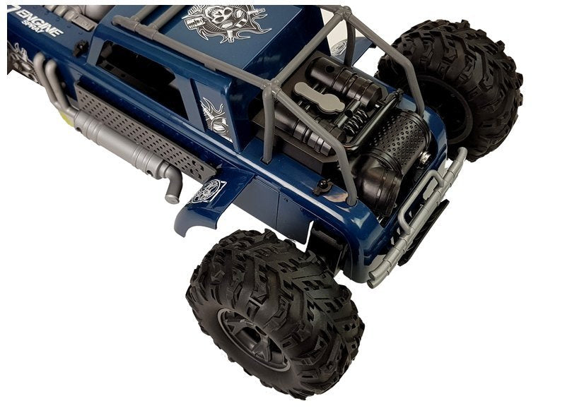 Nuotoliniu būdu valdomas buggy 1:12 2.4G žalias, 20 km/h, su garais