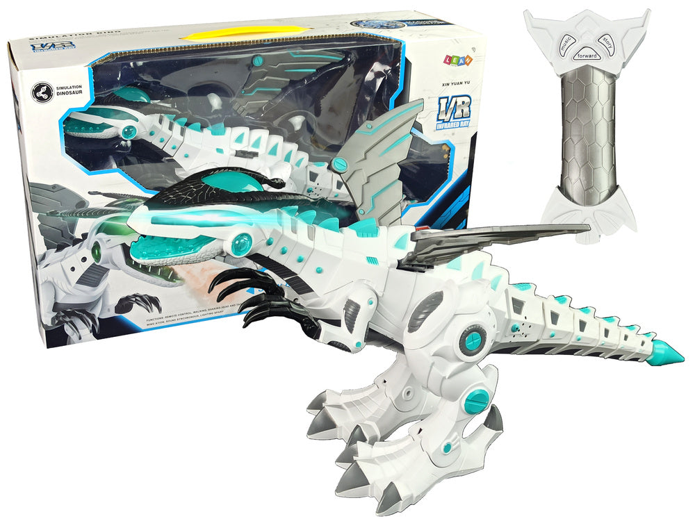 Interaktyvus dinozauras robotas – nuotolinis valdymas, garsai, šviesos, muzika
