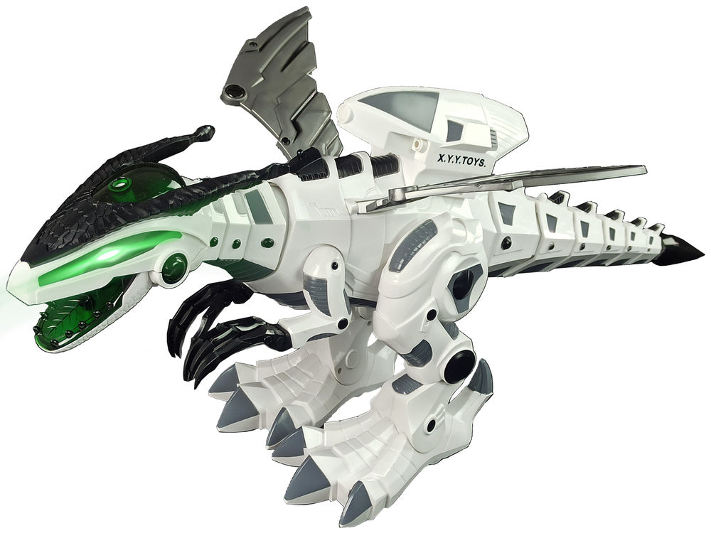 Interaktyvus dinozauras robotas – nuotolinis valdymas, muzika, garas, šviesos