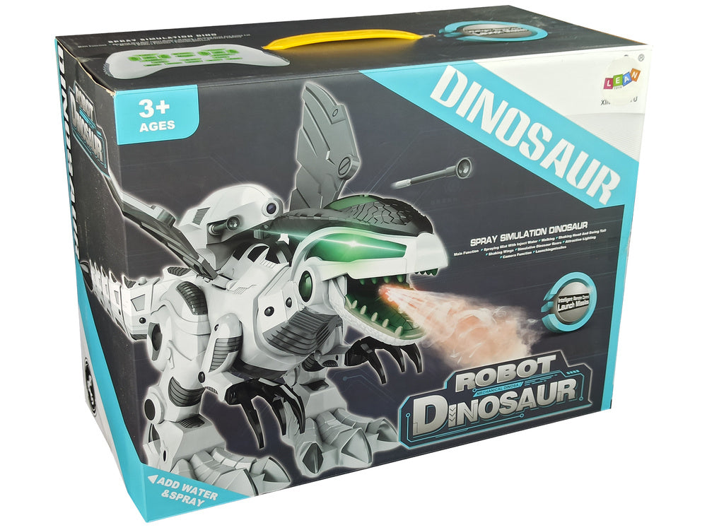 Interaktyvus dinozauras robotas – nuotolinis valdymas, muzika, garas, šviesos
