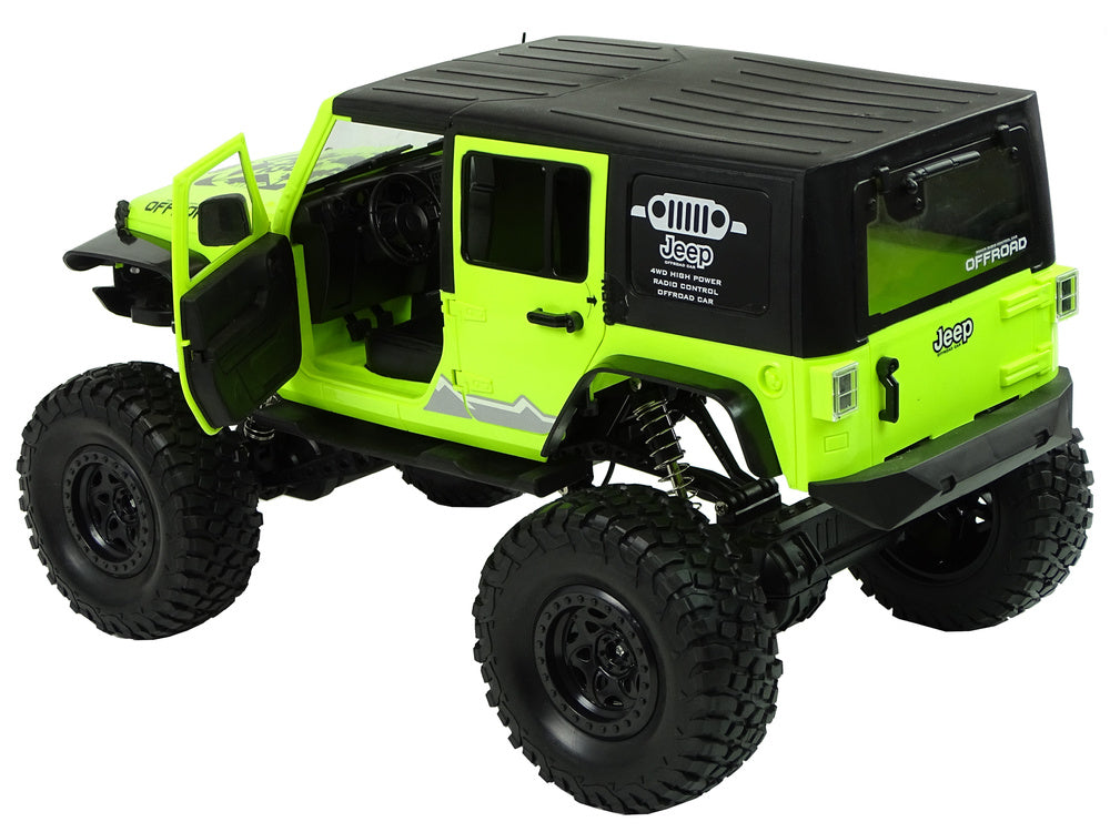 Rock Crawler 2.4 GHz žalias 4x4 su amortizatoriais