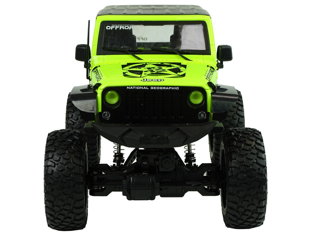 Rock Crawler 2.4 GHz žalias 4x4 su amortizatoriais