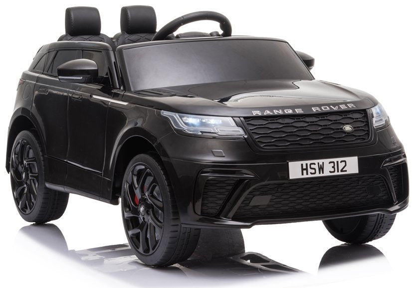 Elektrinis vaikiškas automobilis Range Rover juodas dažytas