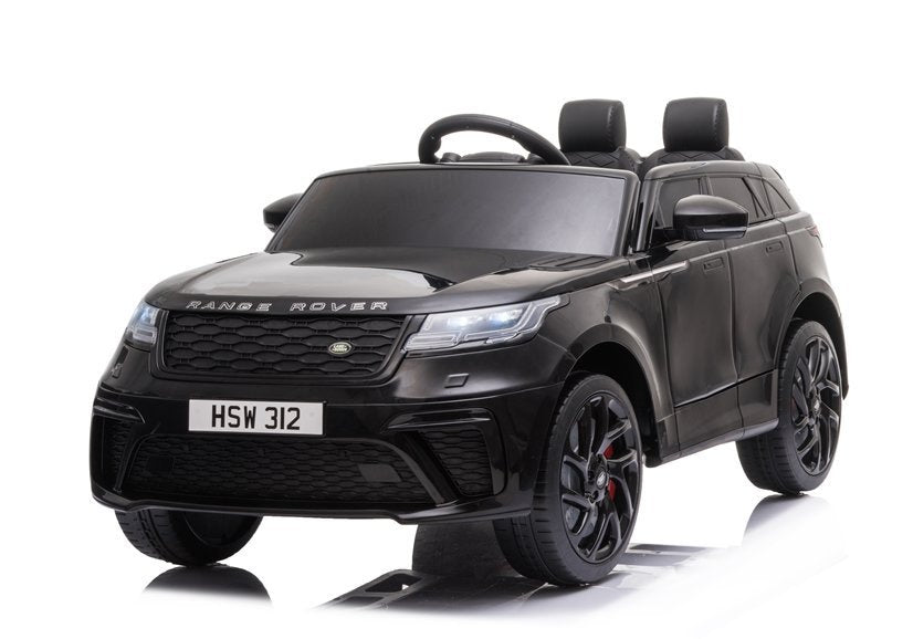 Elektrinis vaikiškas automobilis Range Rover juodas dažytas