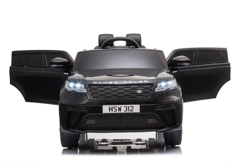 Elektrinis vaikiškas automobilis Range Rover juodas dažytas