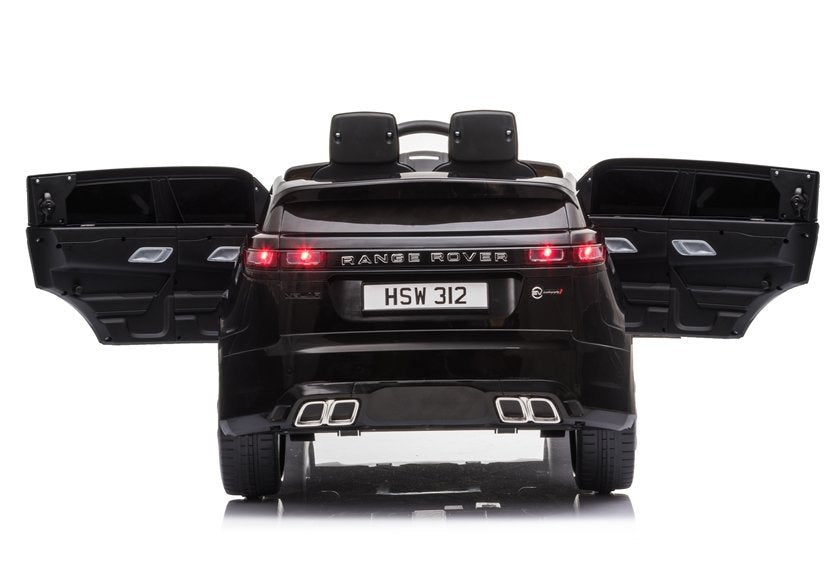 Elektrinis vaikiškas automobilis Range Rover juodas dažytas