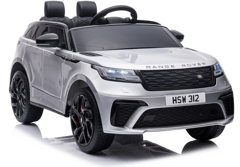 Elektrinis vaikiškas automobilis Range Rover sidabrinis dažytas
