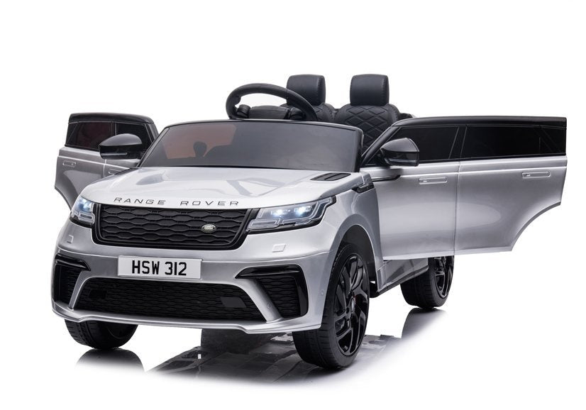 Elektrinis vaikiškas automobilis Range Rover sidabrinis dažytas
