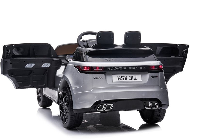 Elektrinis vaikiškas automobilis Range Rover sidabrinis dažytas
