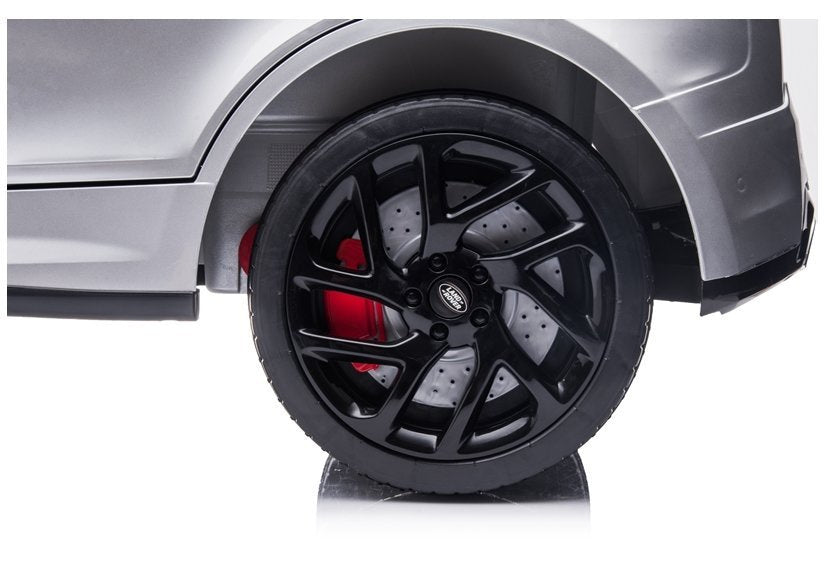 Elektrinis vaikiškas automobilis Range Rover sidabrinis dažytas