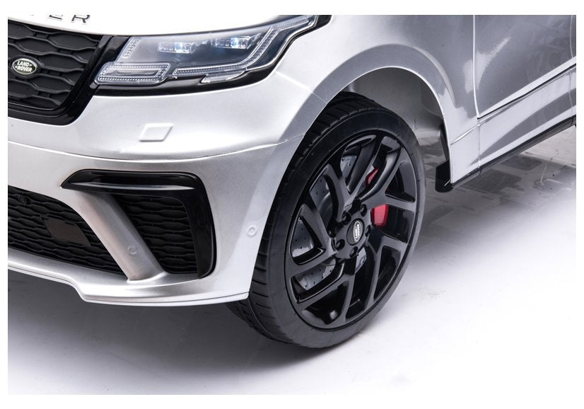 Elektrinis vaikiškas automobilis Range Rover sidabrinis dažytas
