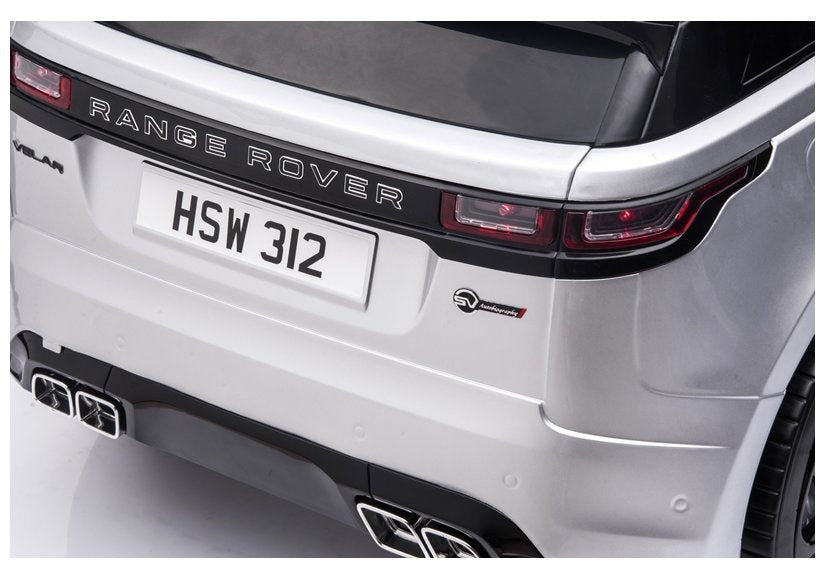 Elektrinis vaikiškas automobilis Range Rover sidabrinis dažytas