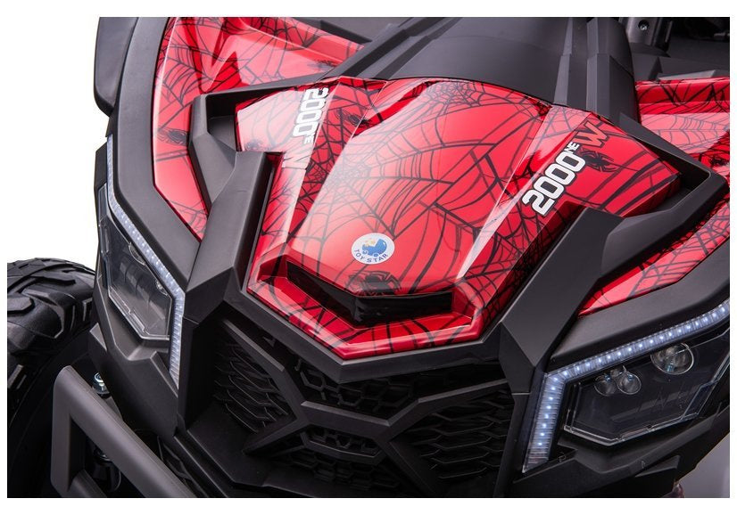 Keturratis Buggy UTV-MX Raudonas Spider dažytas
