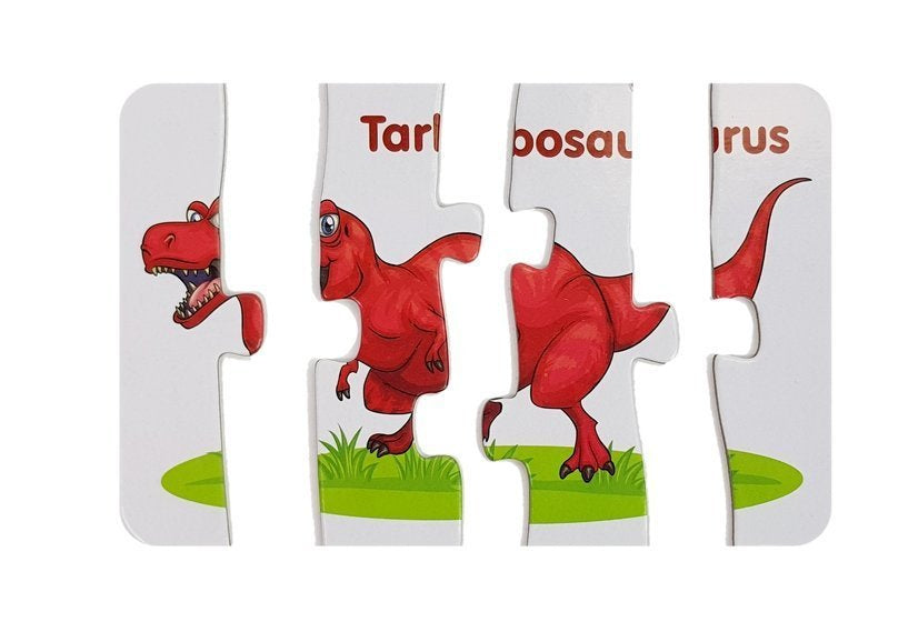 Edukacinė dėlionė „Dinozaurai anglų kalba“ – 10 jungčių
