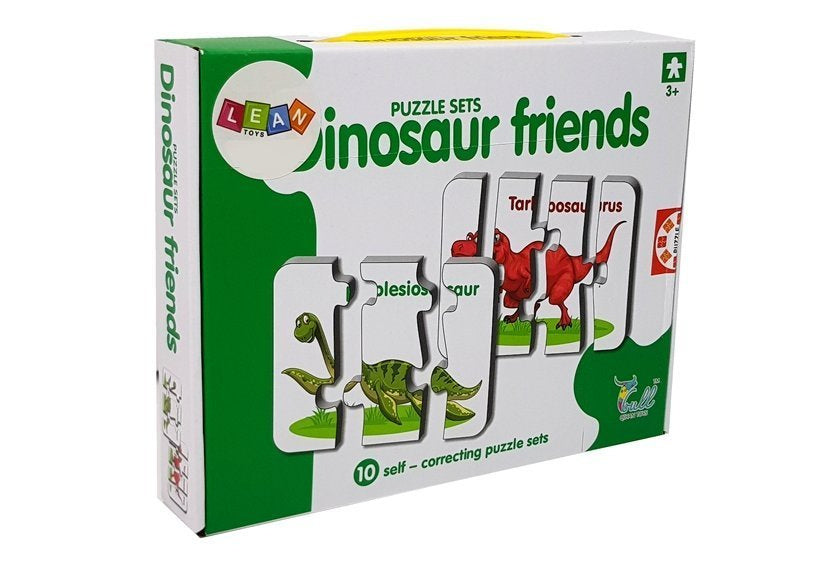 Edukacinė dėlionė „Dinozaurai anglų kalba“ – 10 jungčių
