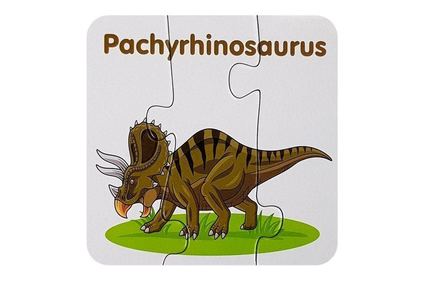 Edukacinė dėlionė „Dinozaurai anglų kalba“ – 10 jungčių
