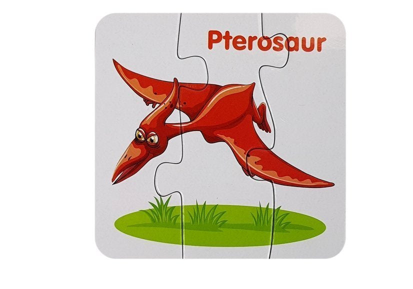 Edukacinė dėlionė „Dinozaurai anglų kalba“ – 10 jungčių