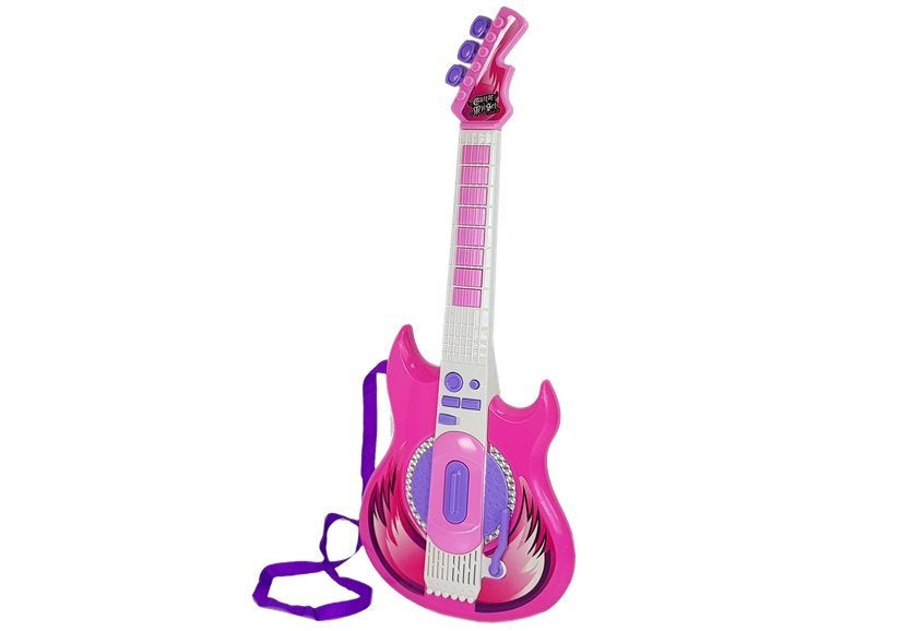 Gitara su mikrofonu „Rock Star“ su garsais
