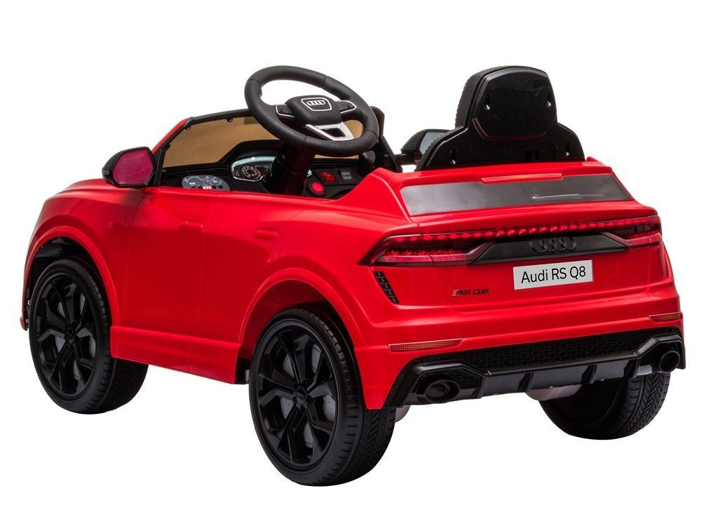 Elektrinis važiuojamas automobilis Audi RS Q8, raudonas