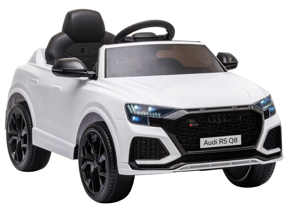 Elektrinis važiuojamas automobilis Audi RS Q8, baltas