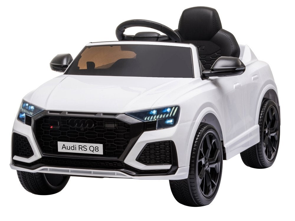 Elektrinis važiuojamas automobilis Audi RS Q8, baltas