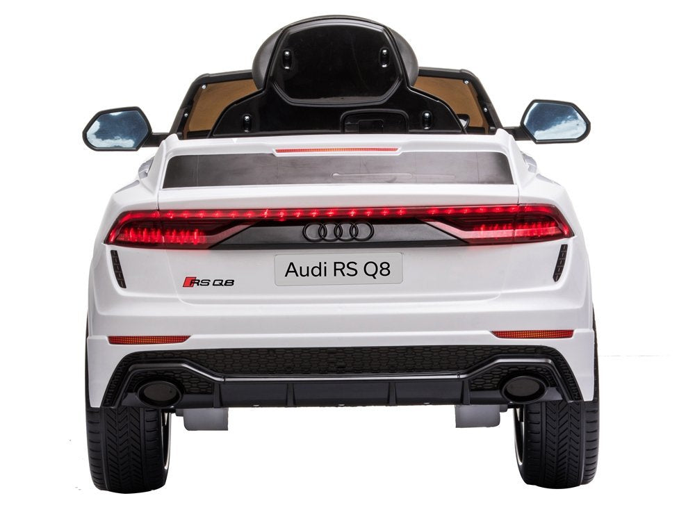 Elektrinis važiuojamas automobilis Audi RS Q8, baltas