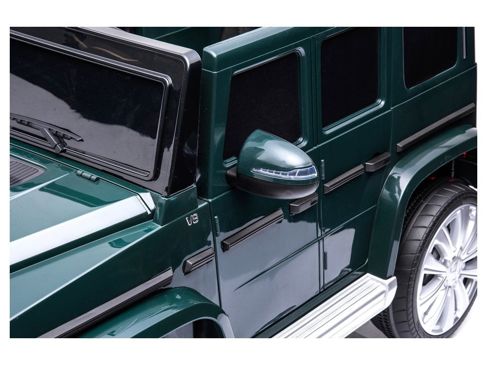 Elektrinis važiuojamas automobilis Mercedes G500, žalias