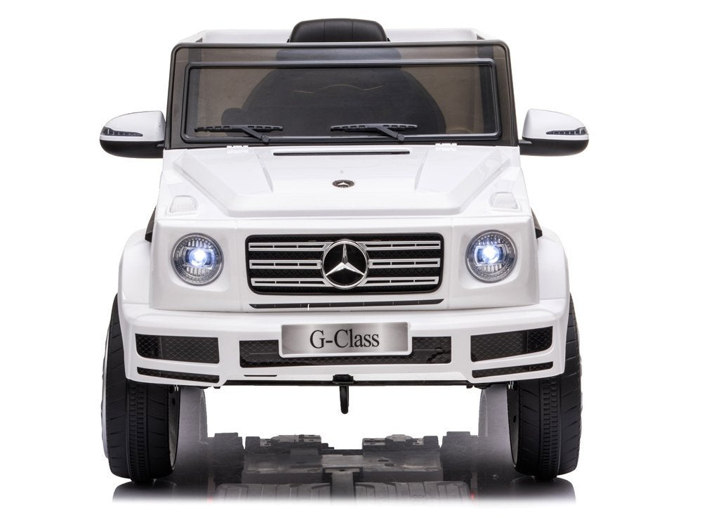 Elektrinis važiuojamas automobilis Mercedes G500, baltas