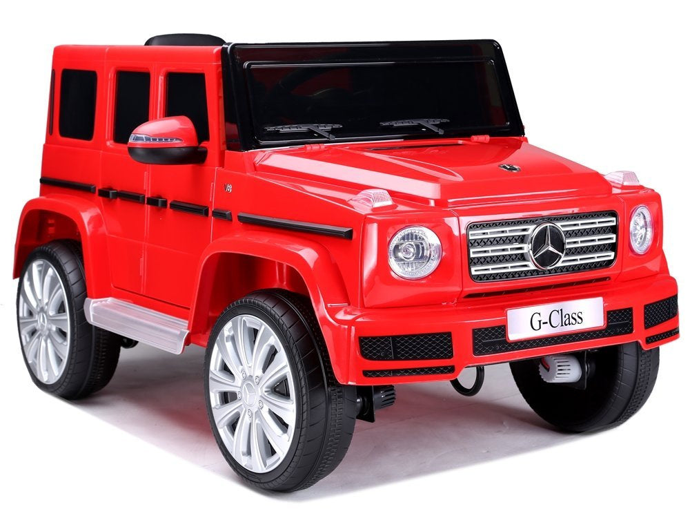 Elektrinis važiuojamas automobilis Mercedes G500, raudonas