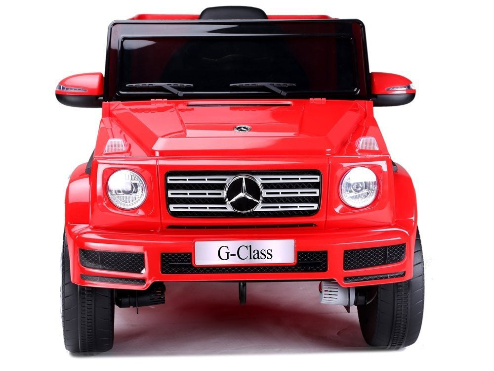 Elektrinis važiuojamas automobilis Mercedes G500, raudonas