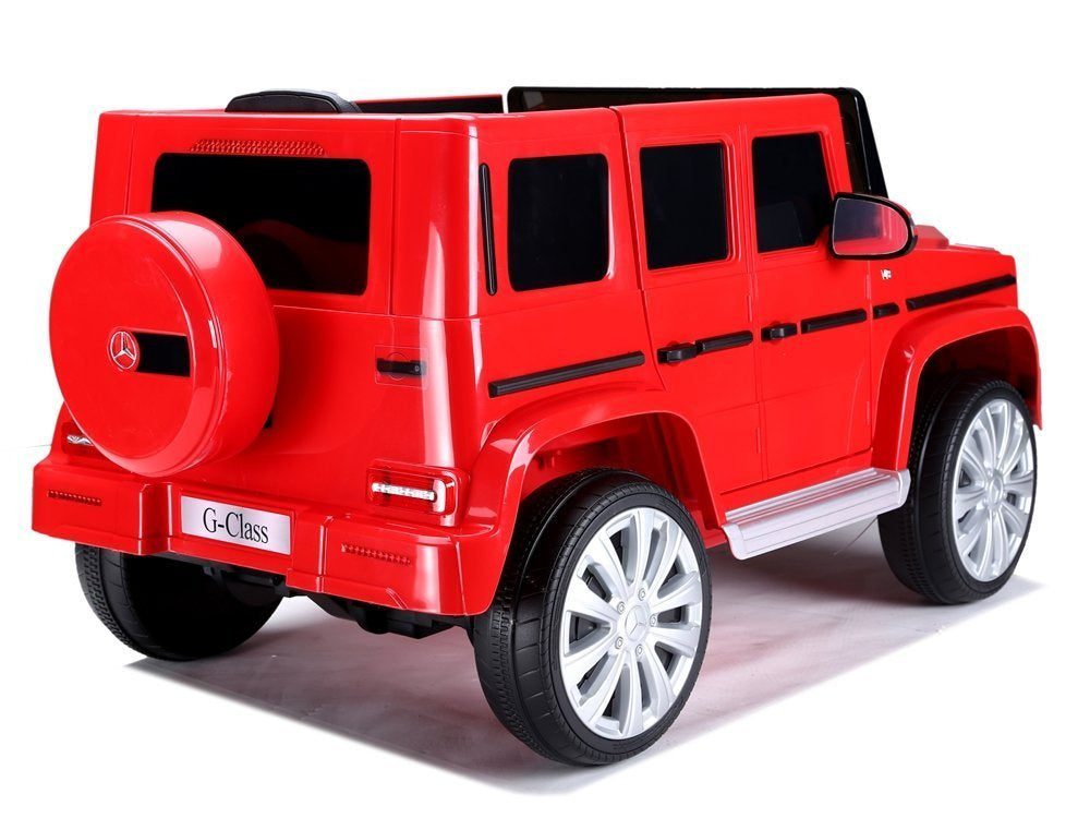 Elektrinis važiuojamas automobilis Mercedes G500, raudonas