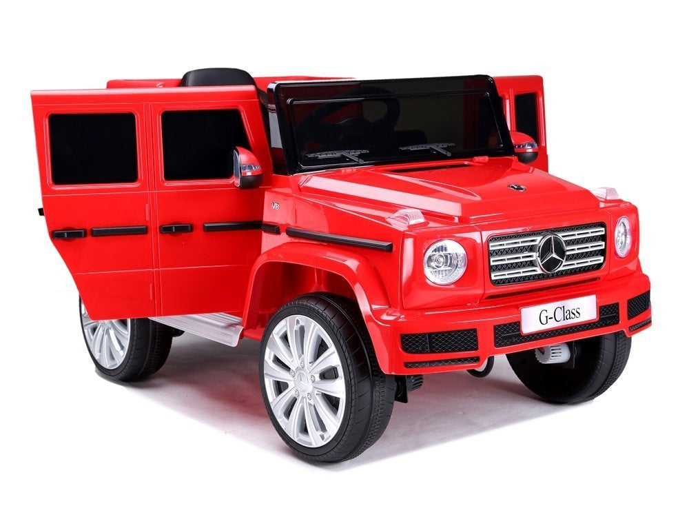 Elektrinis važiuojamas automobilis Mercedes G500, raudonas