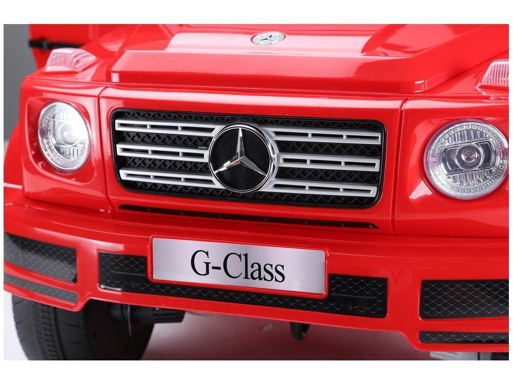 Elektrinis važiuojamas automobilis Mercedes G500, raudonas