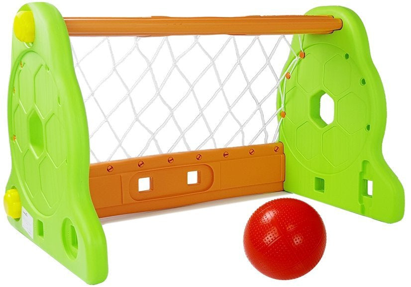 Vaikiški futbolo vartai, žaliai oranžiniai