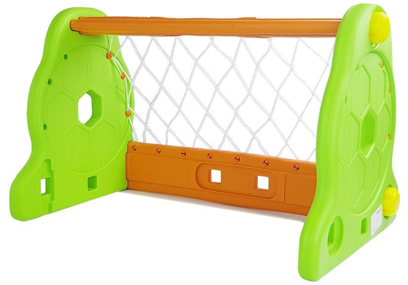 Vaikiški futbolo vartai, žaliai oranžiniai