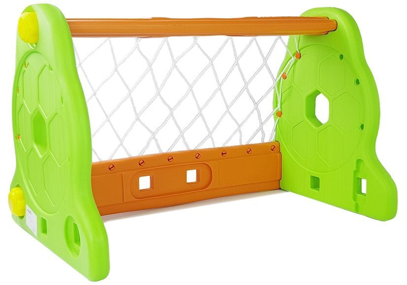 Vaikiški futbolo vartai, žaliai oranžiniai
