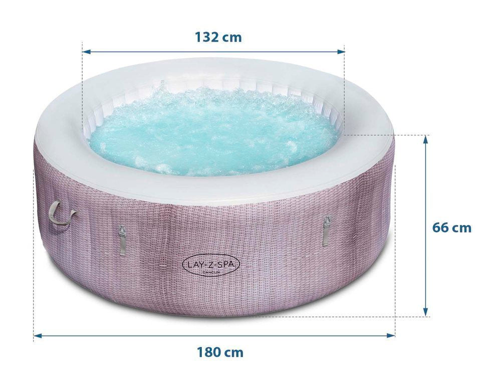 Pripučiamas SPA sūkurinė vonia su masažu ir vandens šildytuvu Bestway 60003