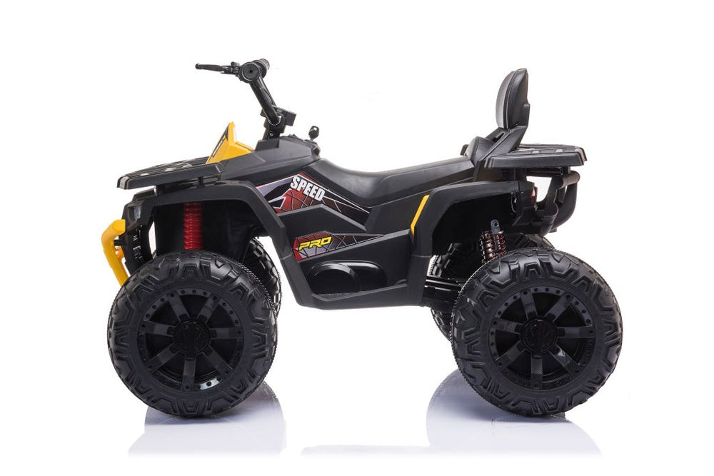 Elektrinis važiuojamas keturratis JC333, geltonas
