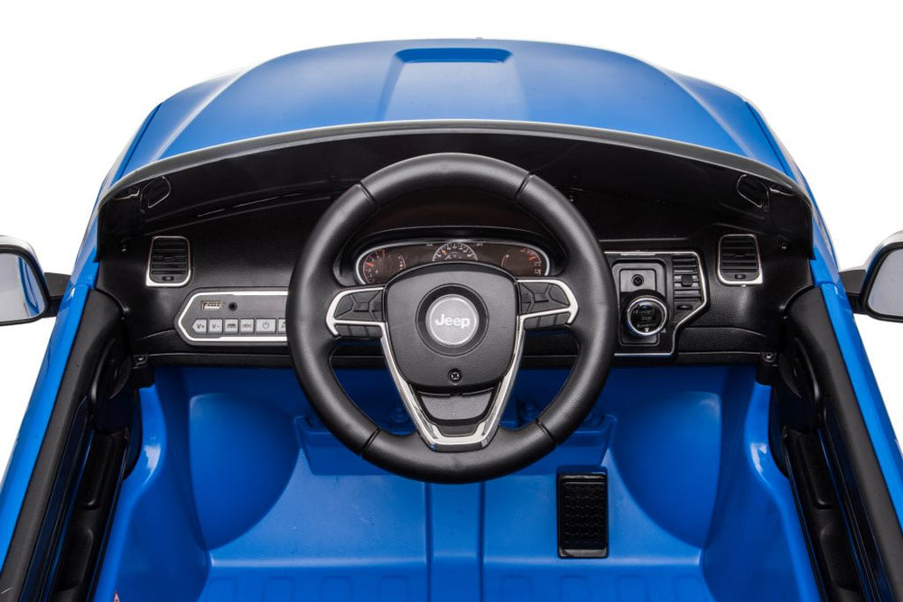 Elektrinis važiuojamas automobilis Jeep Grand Cherokee JJ2055, mėlynas