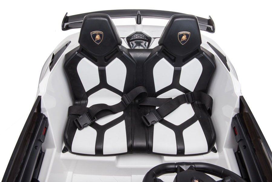 Elektrinis važiuojamas automobilis Lamborghini Aventador SX2028, baltas