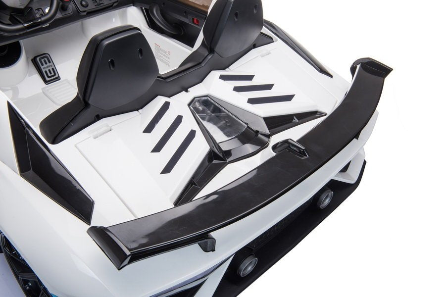 Elektrinis važiuojamas automobilis Lamborghini Aventador SX2028, baltas